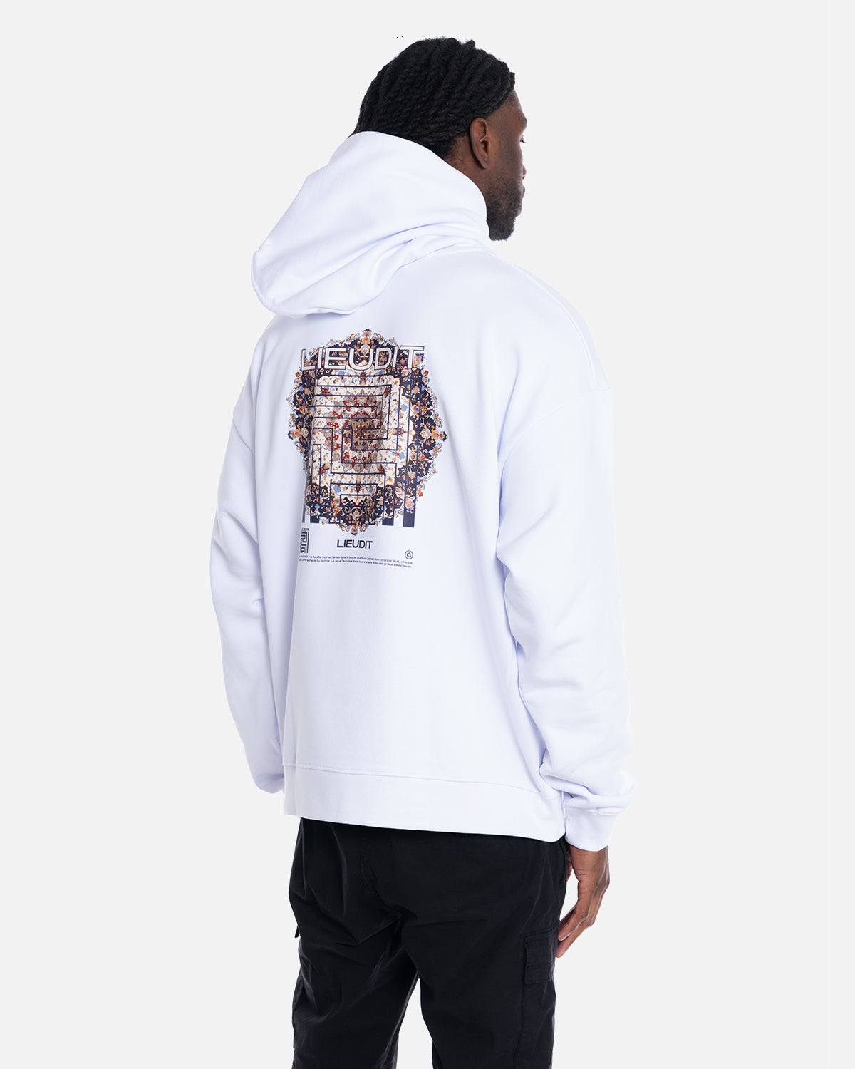 Hoodie Kilim White