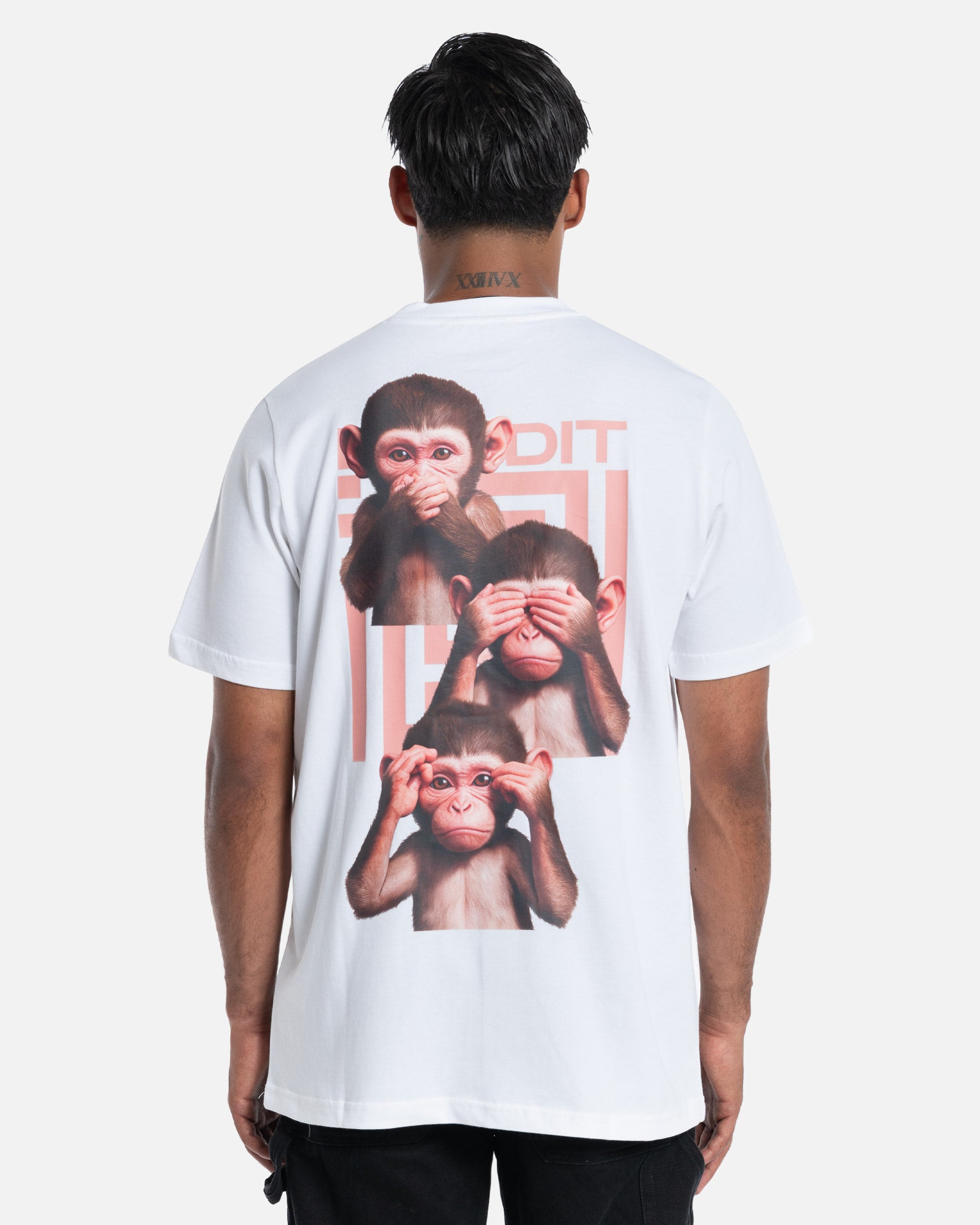 T-shirt Trois Singe White
