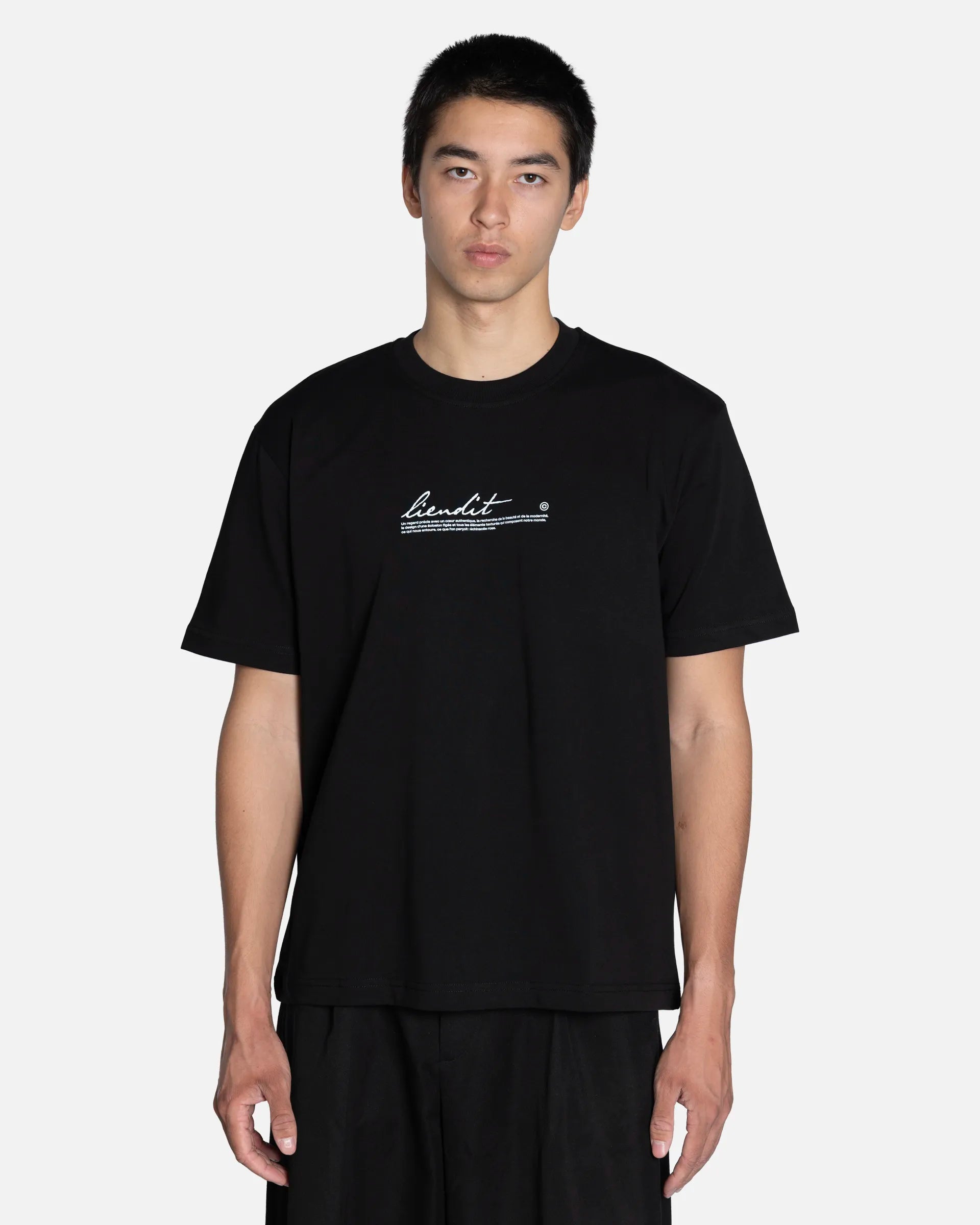 T-Shirt Fleur Rose Black