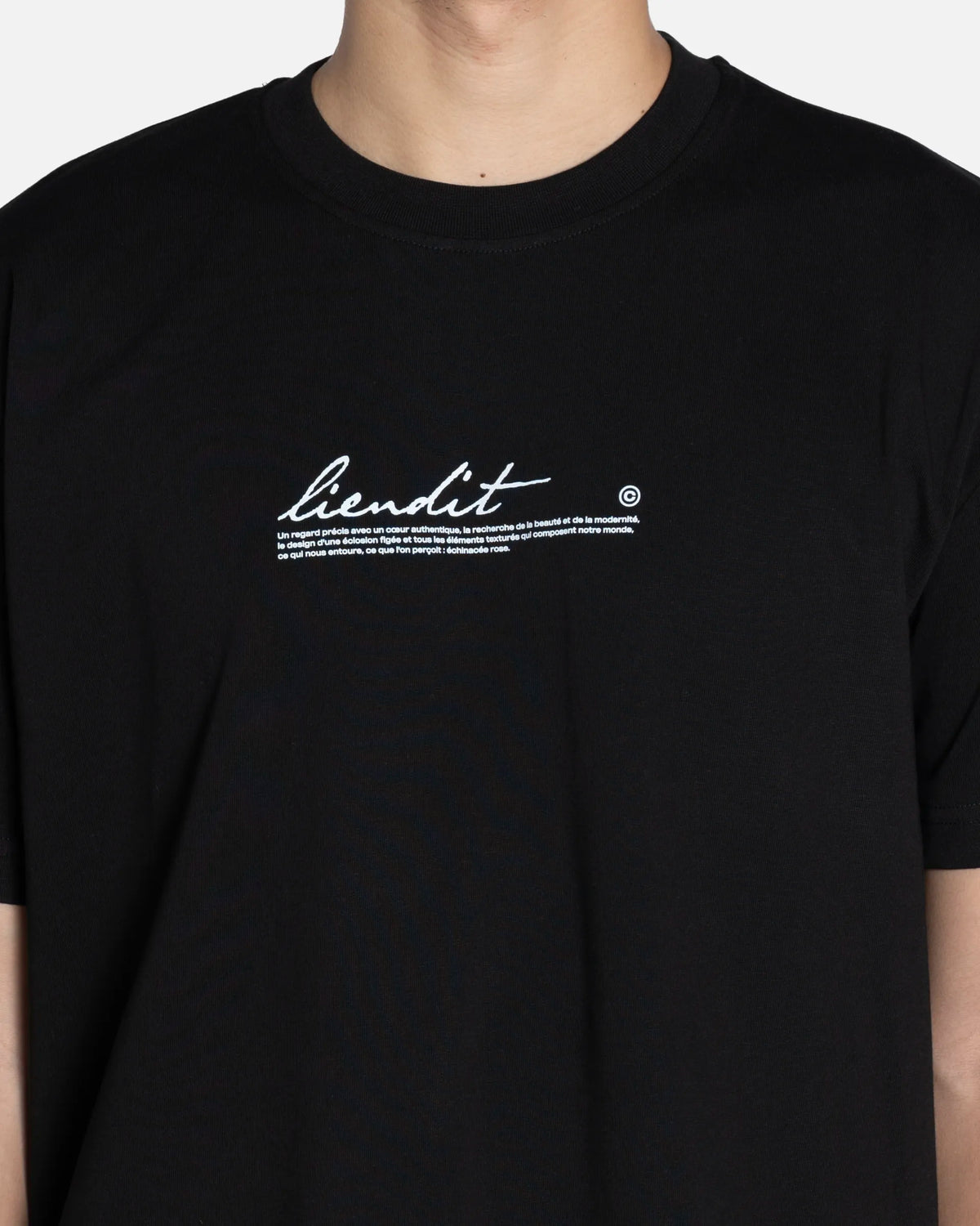 T-Shirt Fleur Rose Black