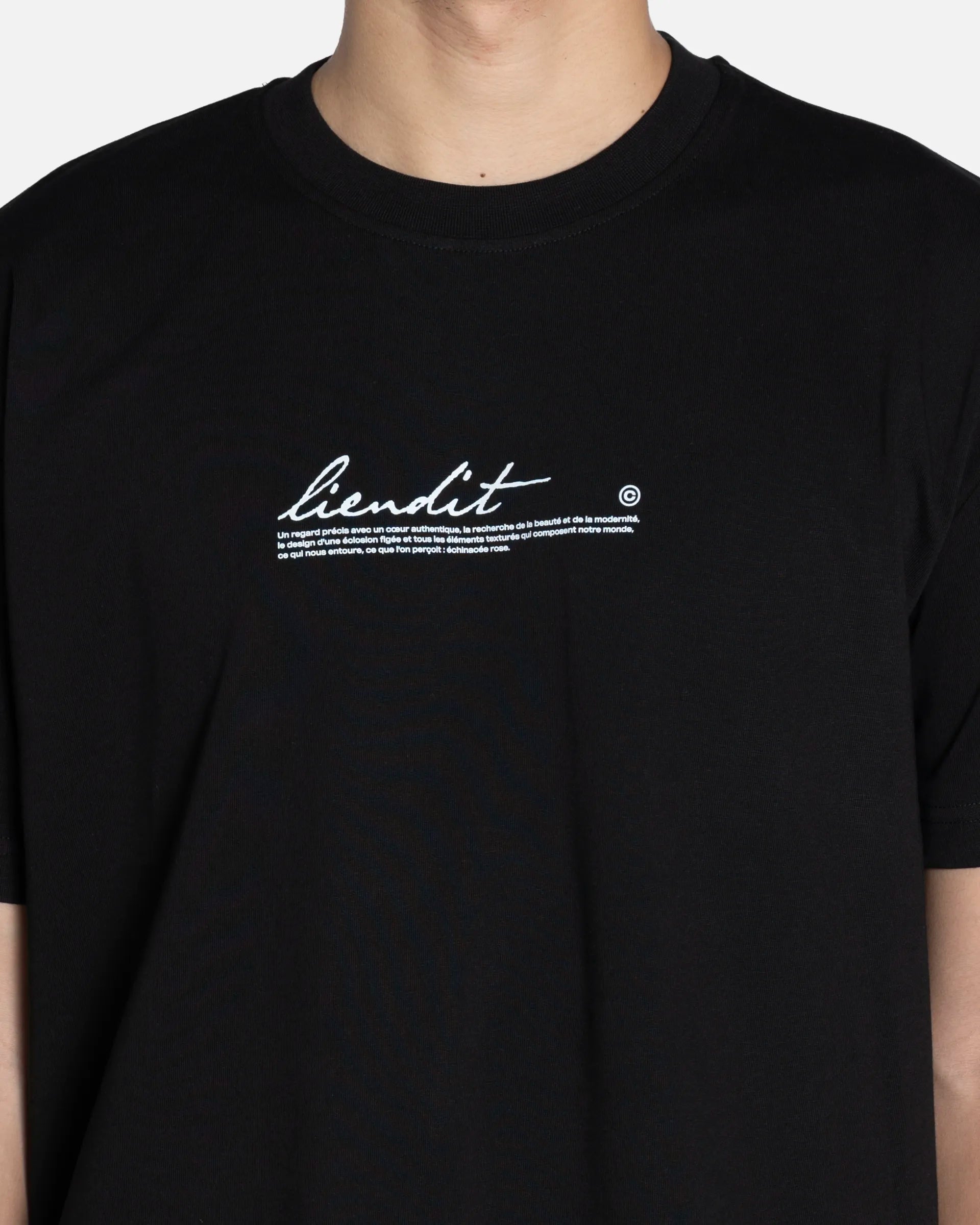 T-Shirt Fleur Rose Black