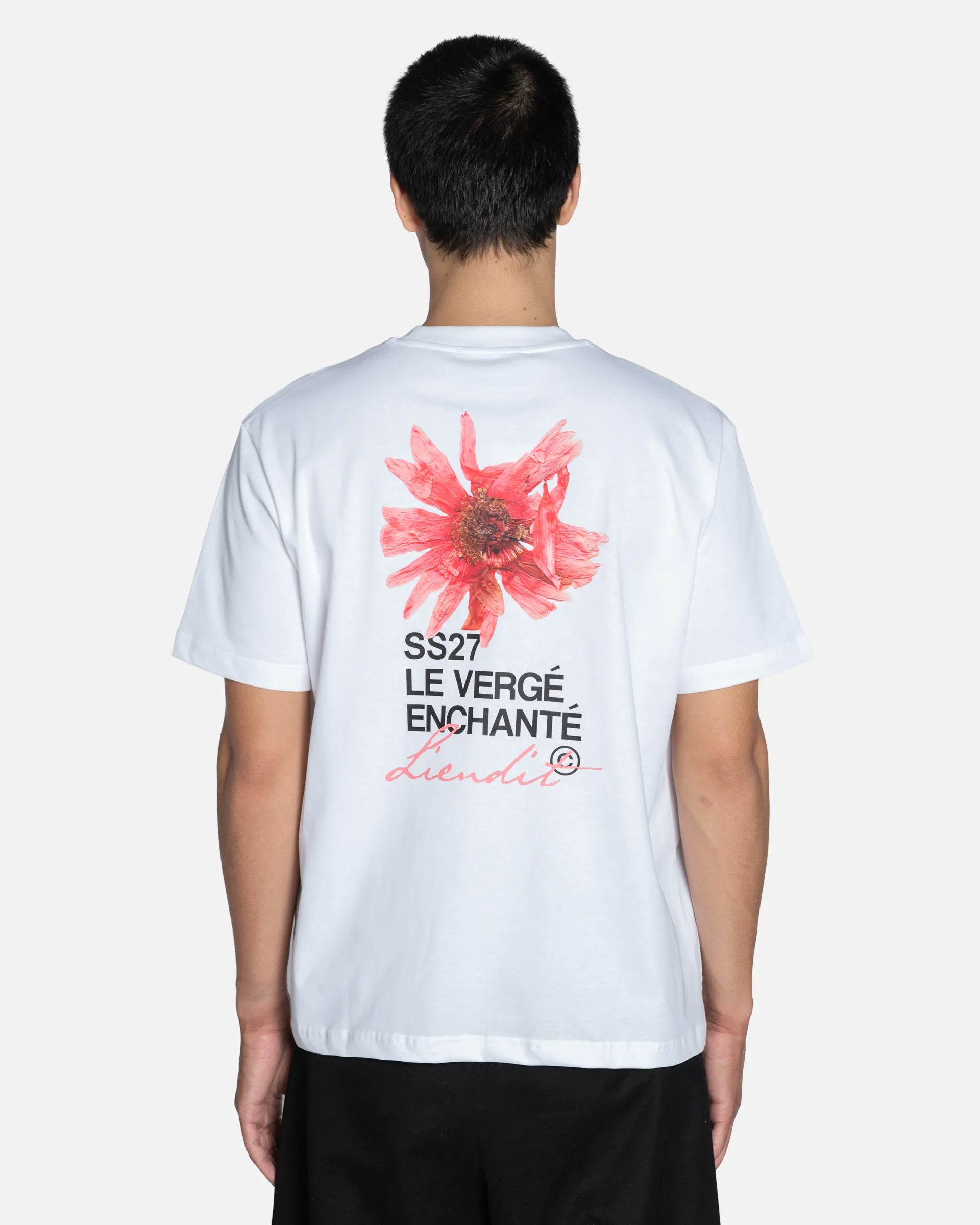 T-Shirt Fleur Rose White