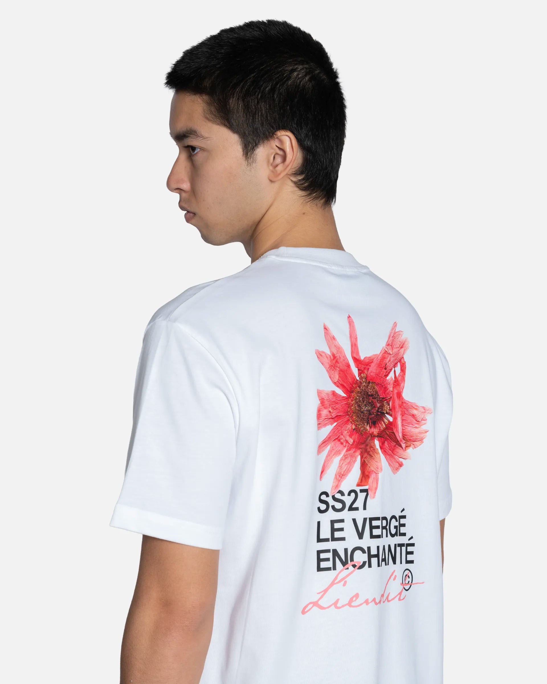 T-Shirt Fleur Rose White