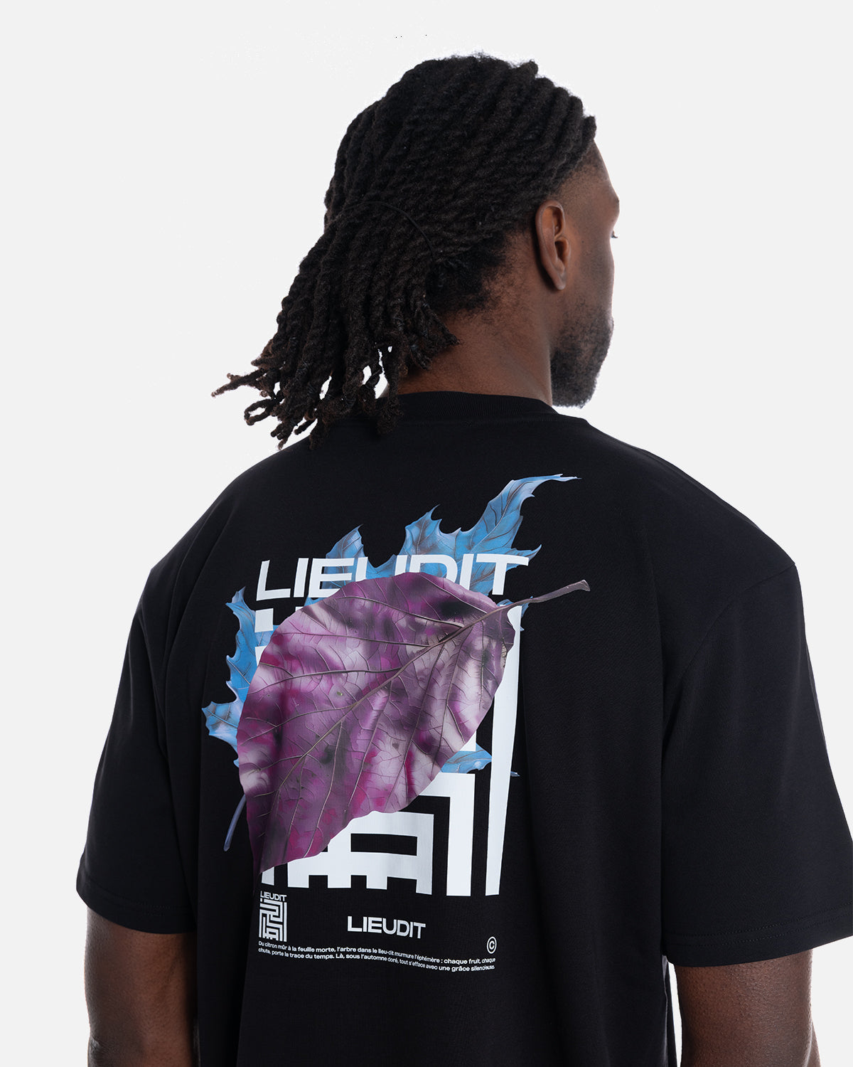 T-Shirt Feuille D'automne Black