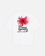 T-Shirt Fleur Rose White