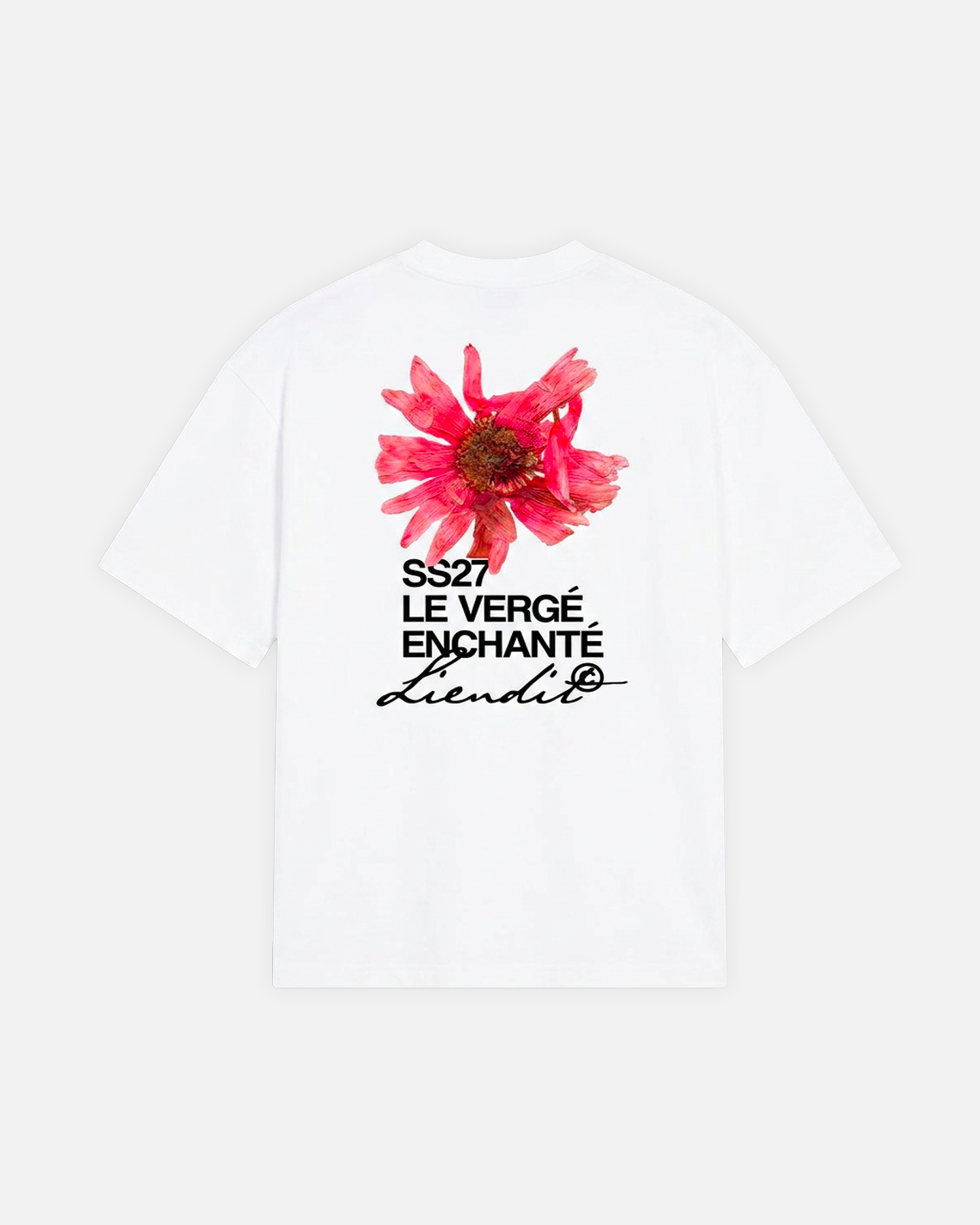 T-Shirt Fleur Rose White