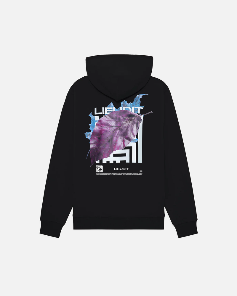 Hoodie Feuille D'automne Black