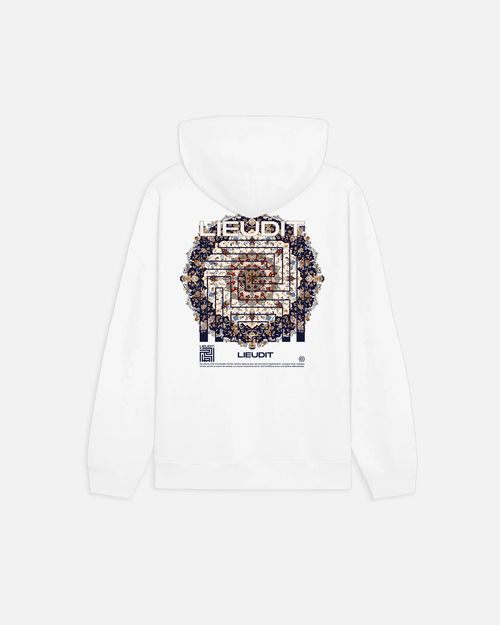 Hoodie Kilim White