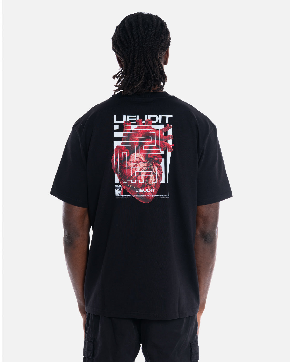 T-Shirt Coeur QLF Black